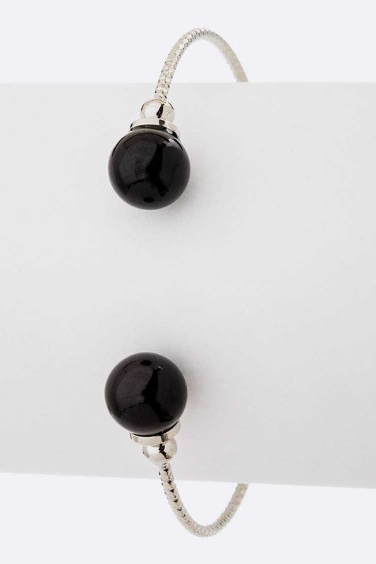 Pearl Tip Dainty Wired Cuff
