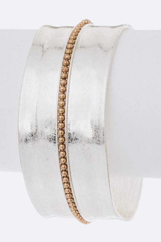 2 Tone Matte Finish Adjustable Open Cuff