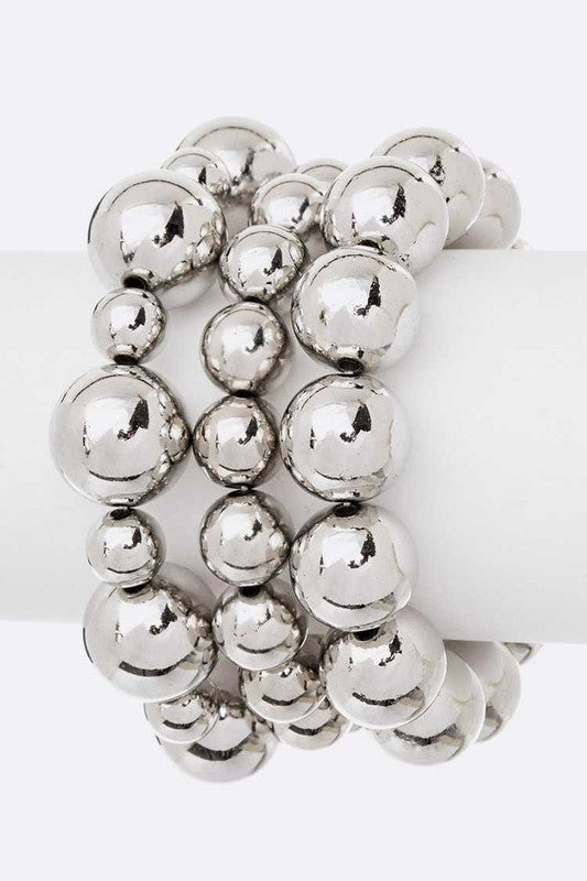 Mix Pearl Stretch Bracelet Set