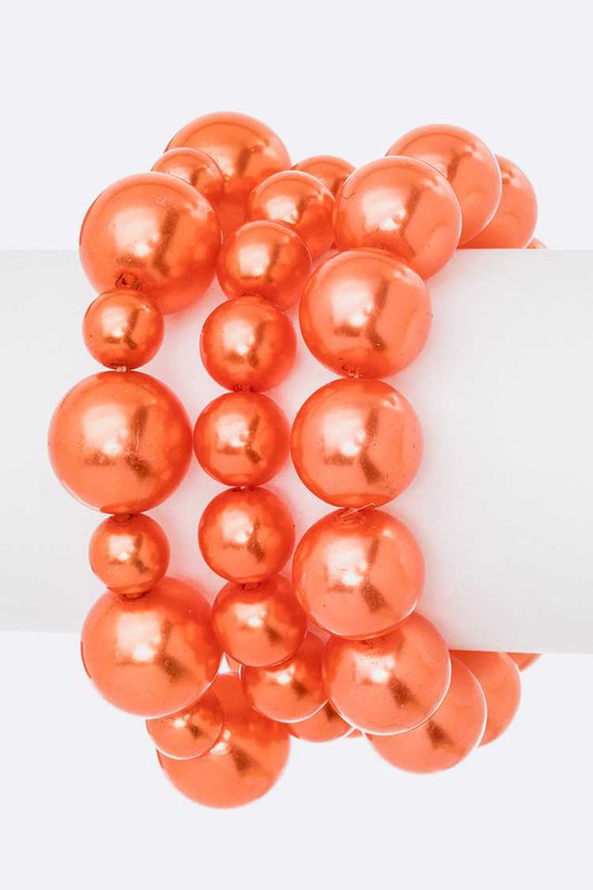 Mix Pearl Stretch Bracelet Set