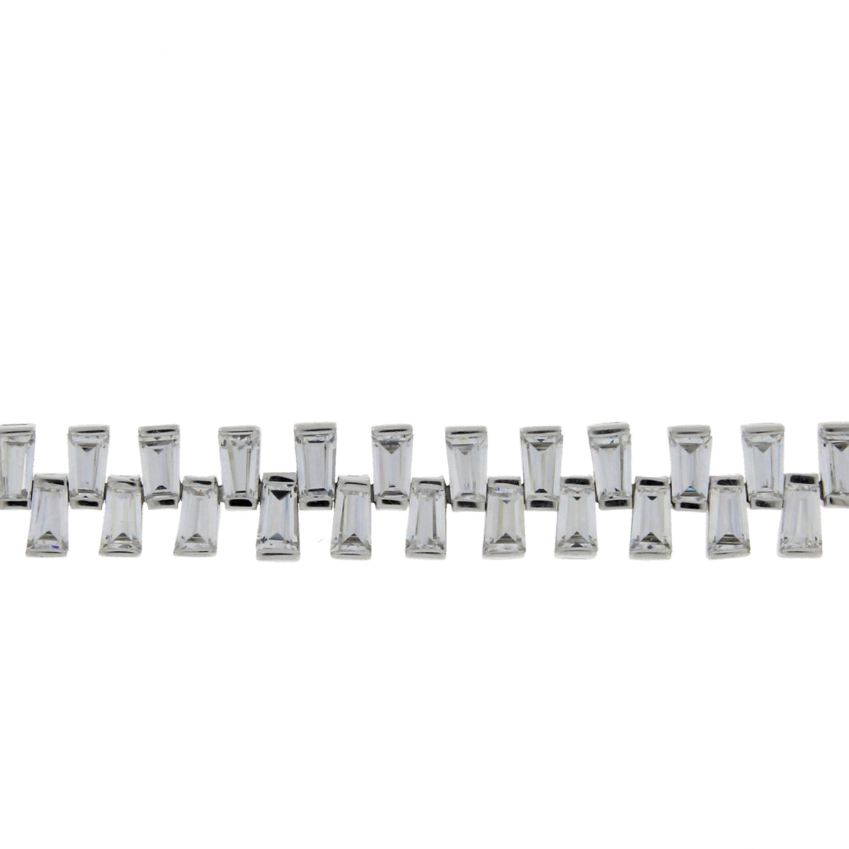 Cubic Zirconium Tennis Bracelet Sterling Silver