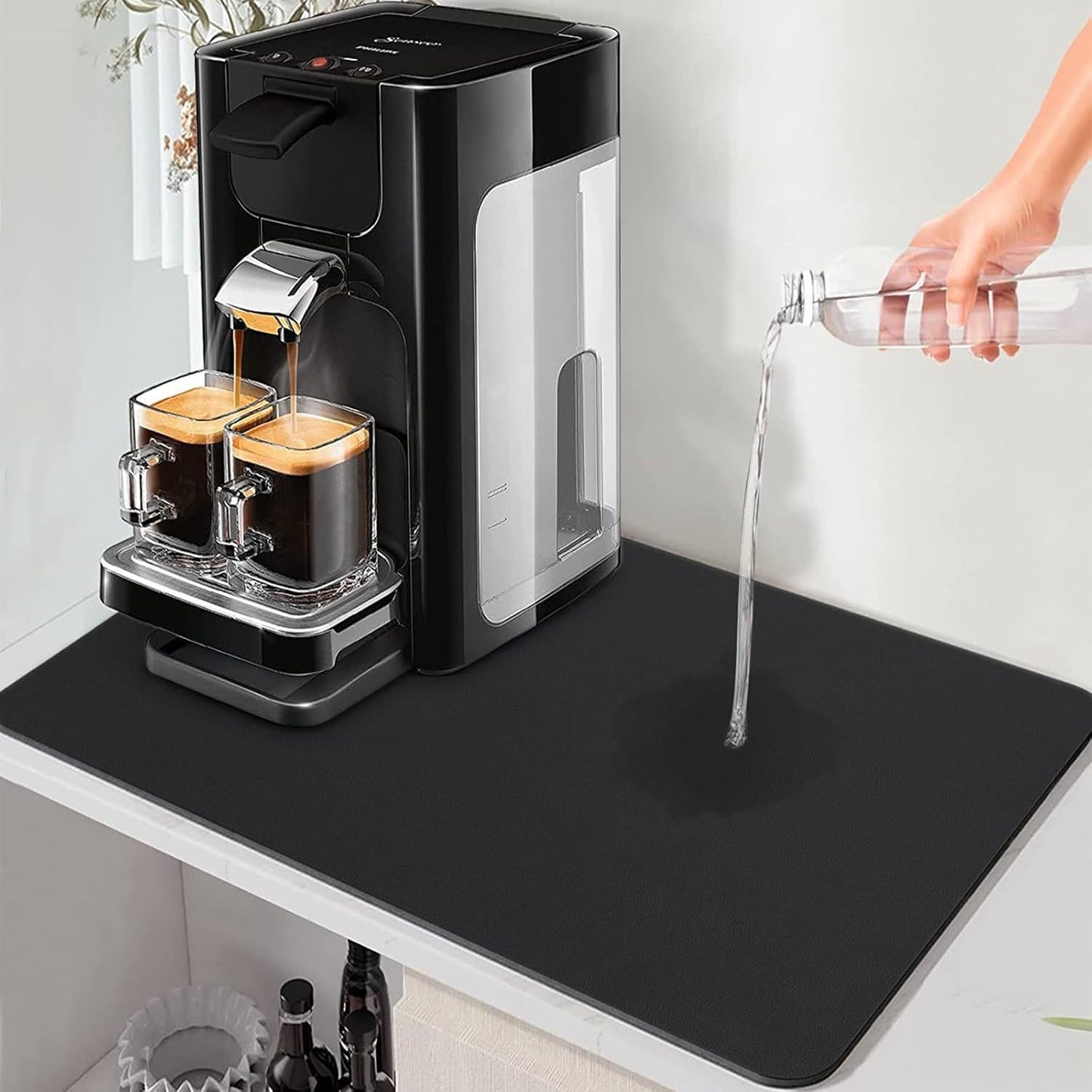 Simple Solid Color New Style Diatomaceous Earth Coffee Machine Mat