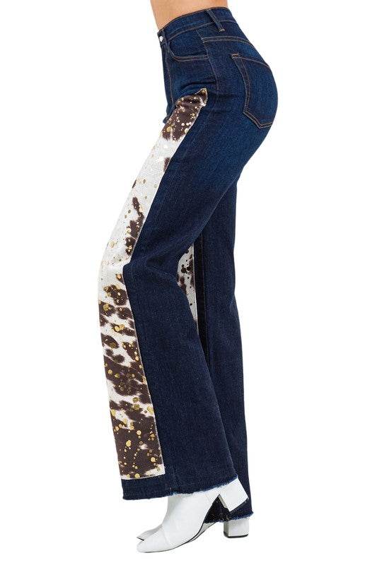 Rodeo Wide Leg Jean in Dark Wash
