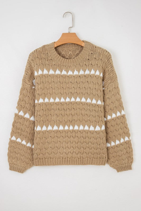 Avery Puff Sleeve Baggy Sweater