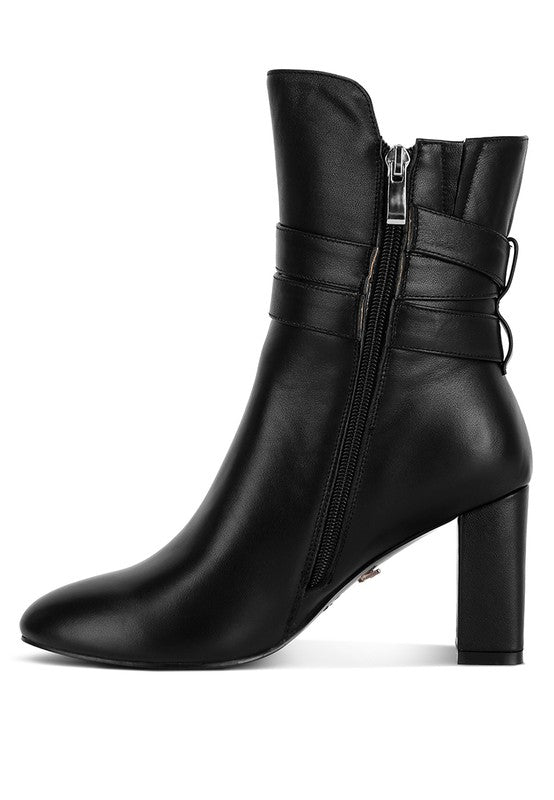 Cobra Buckle Strap Embellished Boots