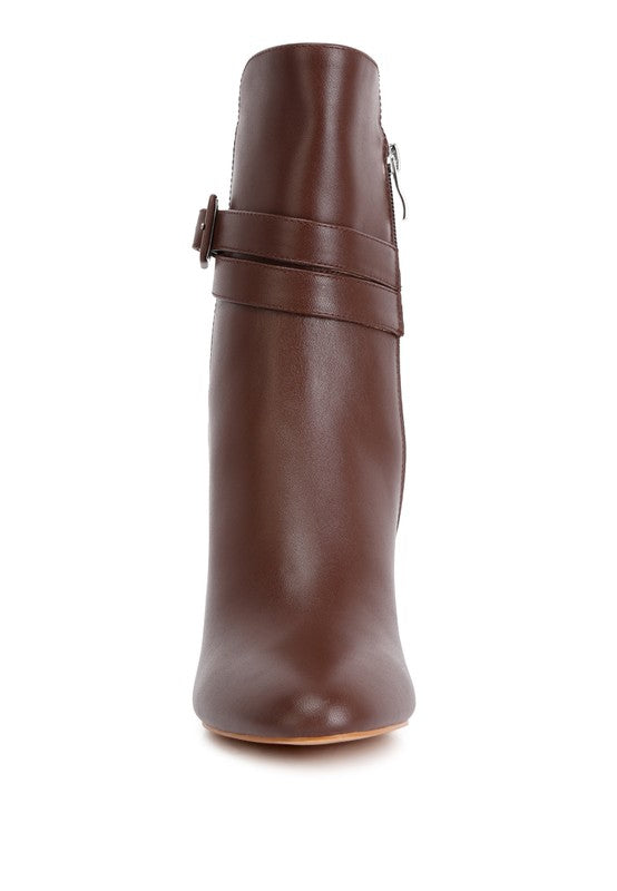 Cobra Buckle Strap Embellished Boots