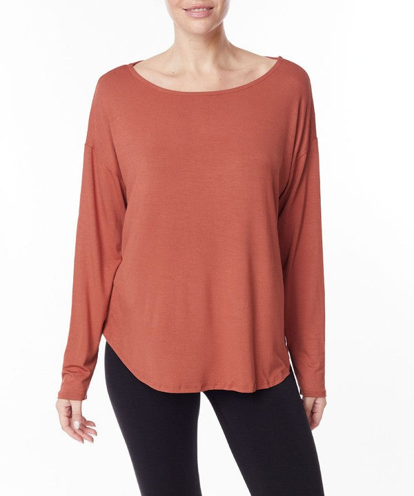 BAMBOO DOLMAN LONG SLEEVE TOP