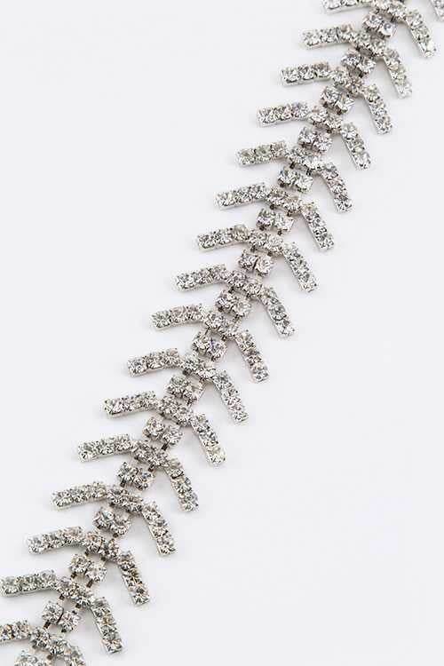 Crystal Scale Pattern Chain Belt
