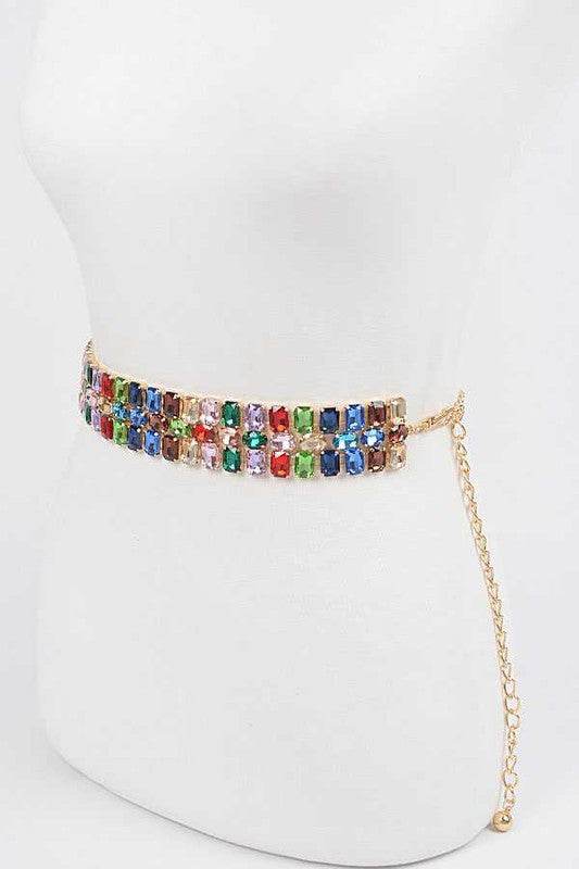 Bejewel Statement Chain Belt