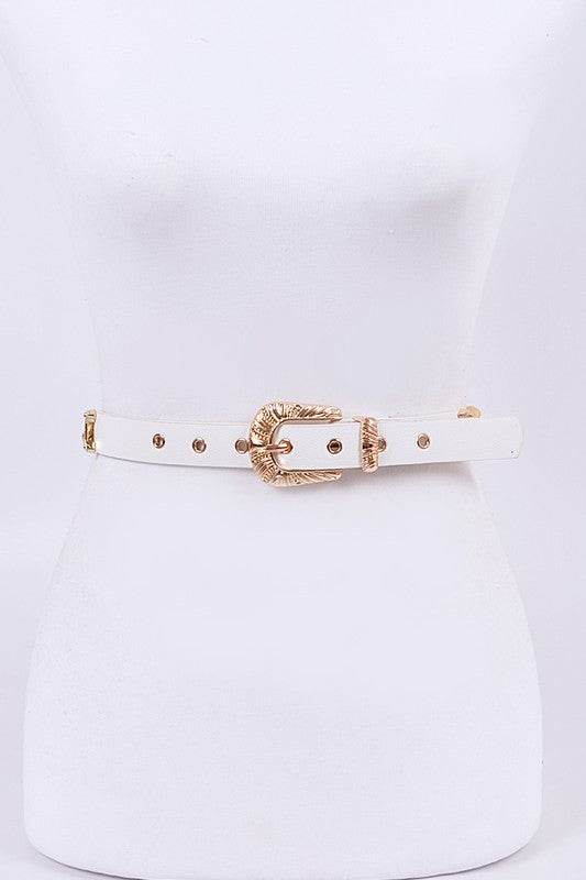 Chunky Chain Accent Iconic Belt