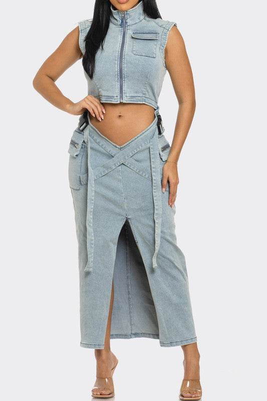 Modern Edge Denim dress