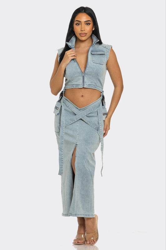 Modern Edge Denim dress