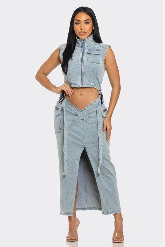 Modern Edge Denim dress