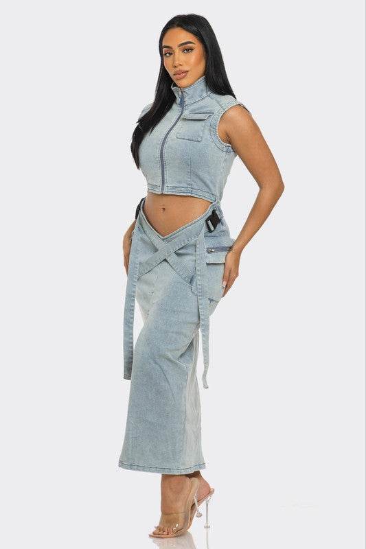 Modern Edge Denim dress