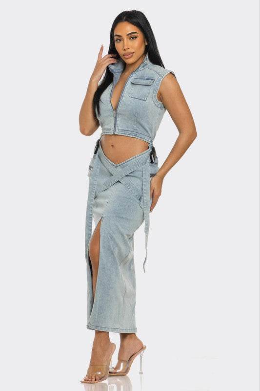 Modern Edge Denim dress