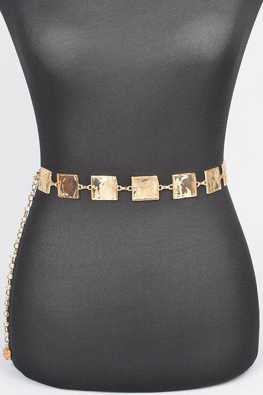 Square Plate Iconic Chain Belt