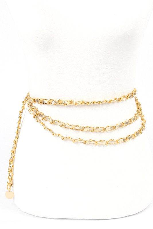 Fashion Layered Chain Belt