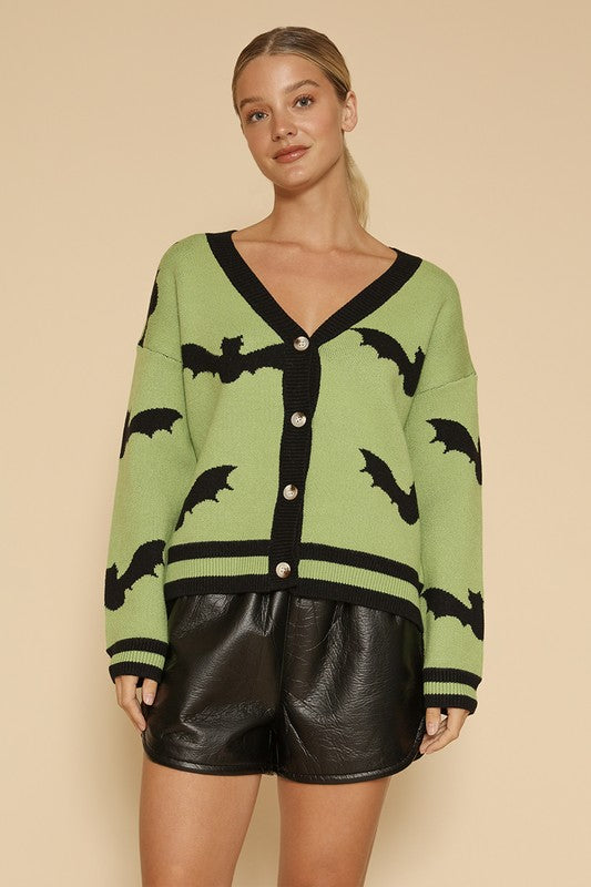 Halloween knit cardigan