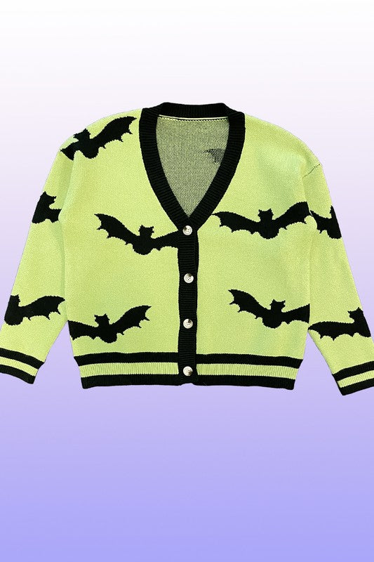 Halloween knit cardigan