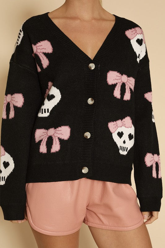 Halloween knit cardigan