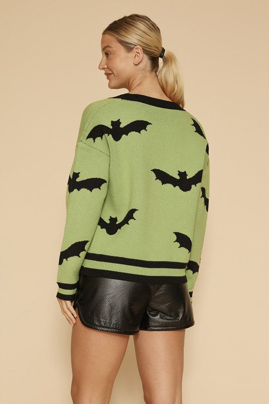 Halloween knit cardigan
