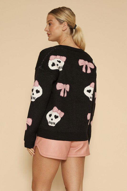 Halloween knit cardigan