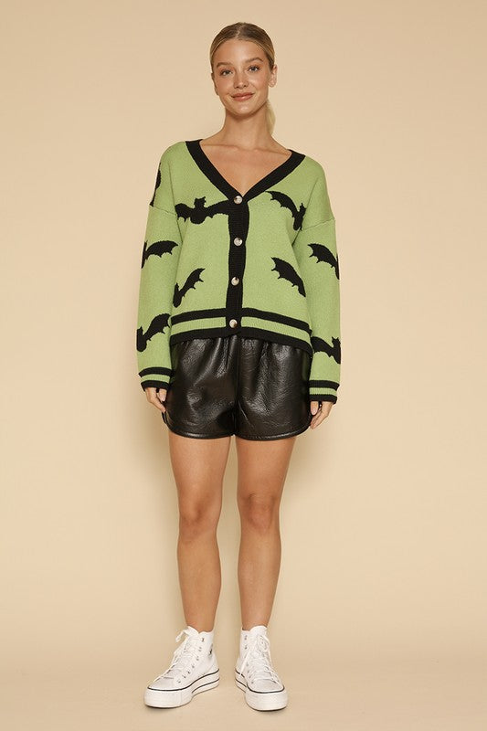 Halloween knit cardigan