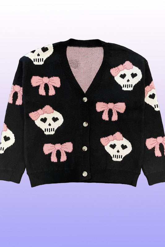 Halloween knit cardigan