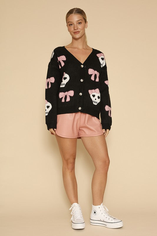 Halloween knit cardigan