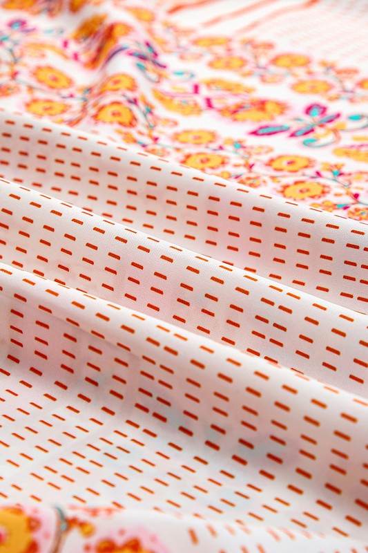 Patchwork mint coral long sundress