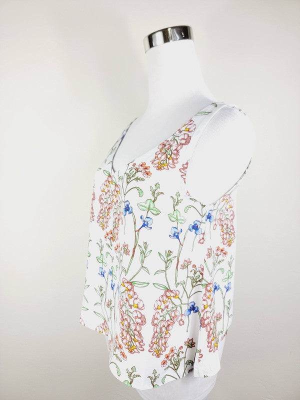 Cotton Tank Top, Boho tank top, Adjustable strap