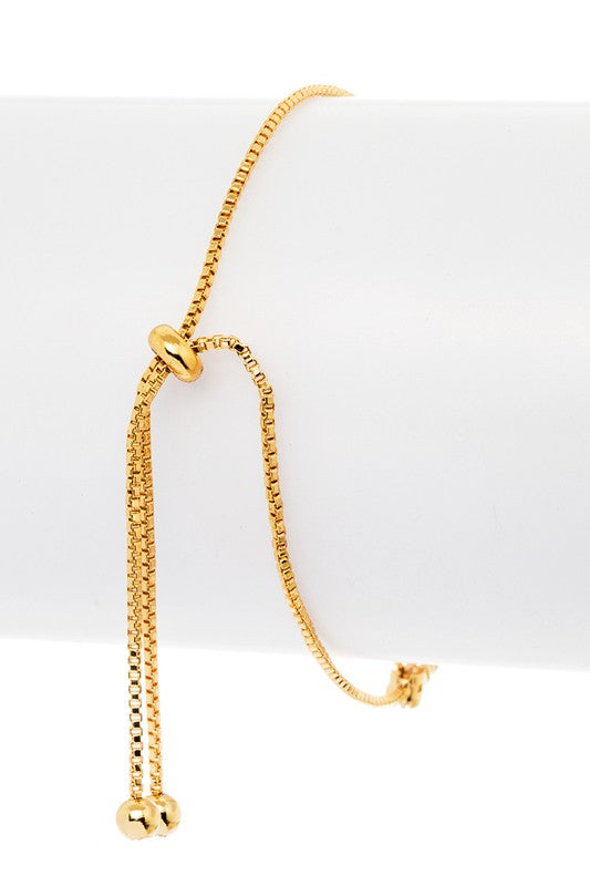 CZ Flower Dainty String Bracelet