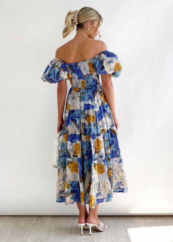Women's Dress Off Shoulder High Waist Dress