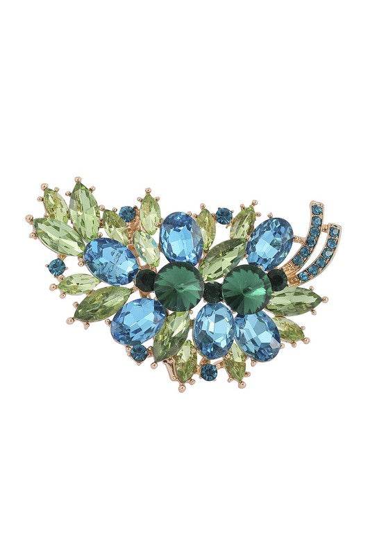 Rhinestone Shiny Grape Brooch
