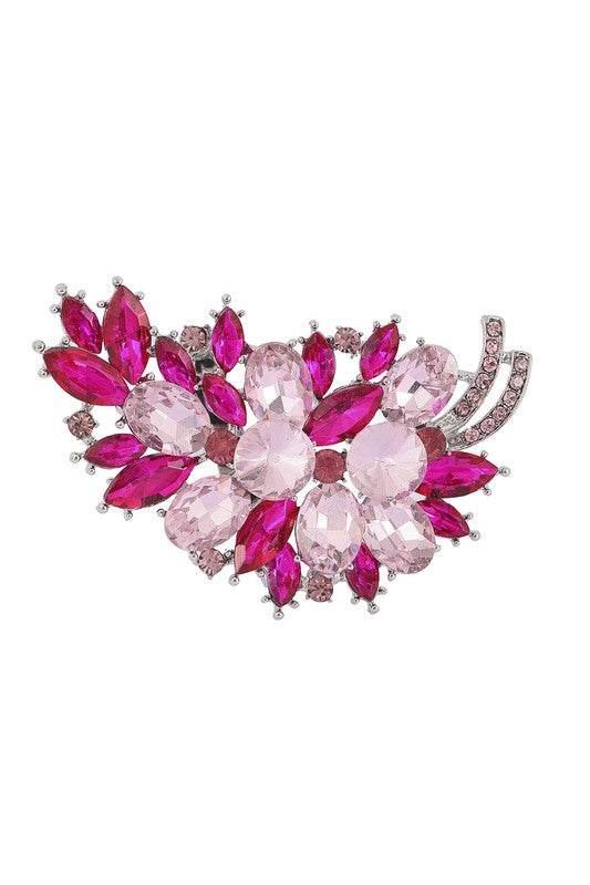Rhinestone Shiny Grape Brooch