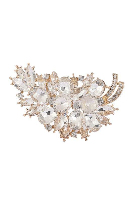 Rhinestone Shiny Grape Brooch