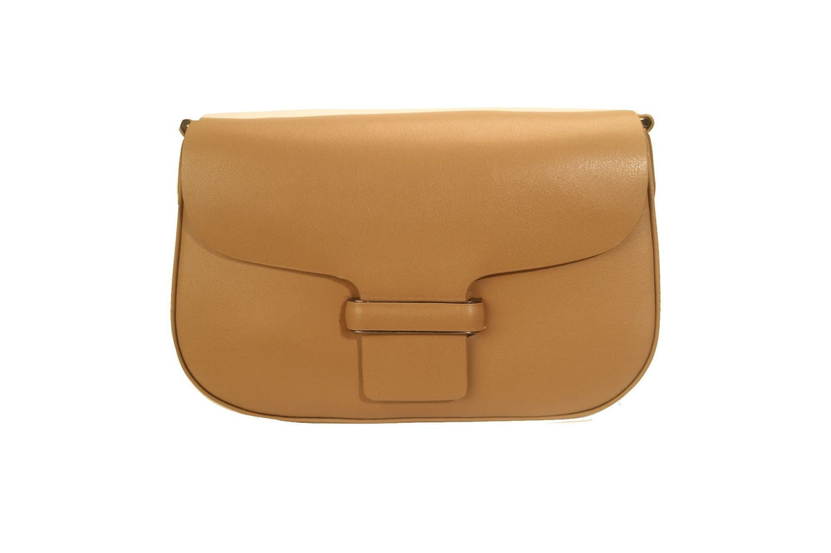 Genuine leather small shoulder bag for women trendy classic style hobo