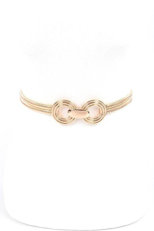 Double Ring Elastic Metal Belt