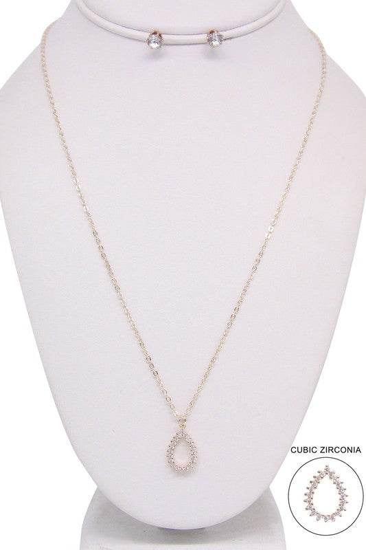 TEAR DROP NECKLACE SET