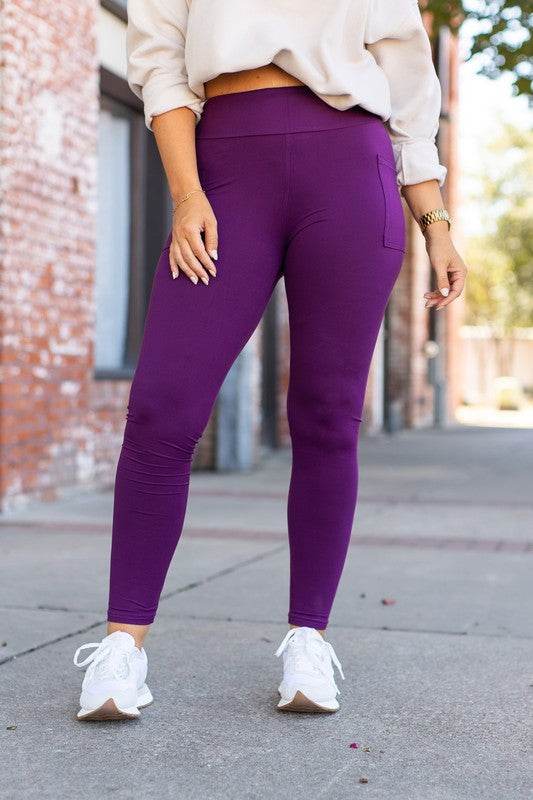 The Kinsley Purple Full Length Leggings R2