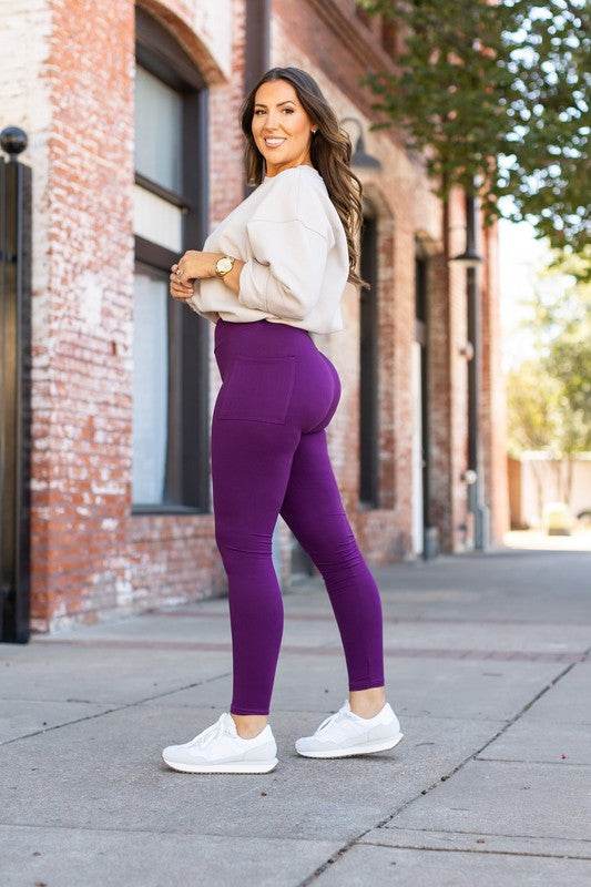 The Kinsley Purple Full Length Leggings R2