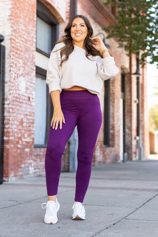 The Kinsley Purple Full Length Leggings R2