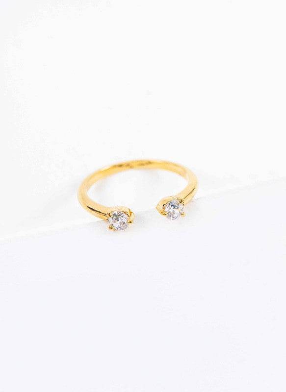 Twin Stone Adjustable Ring