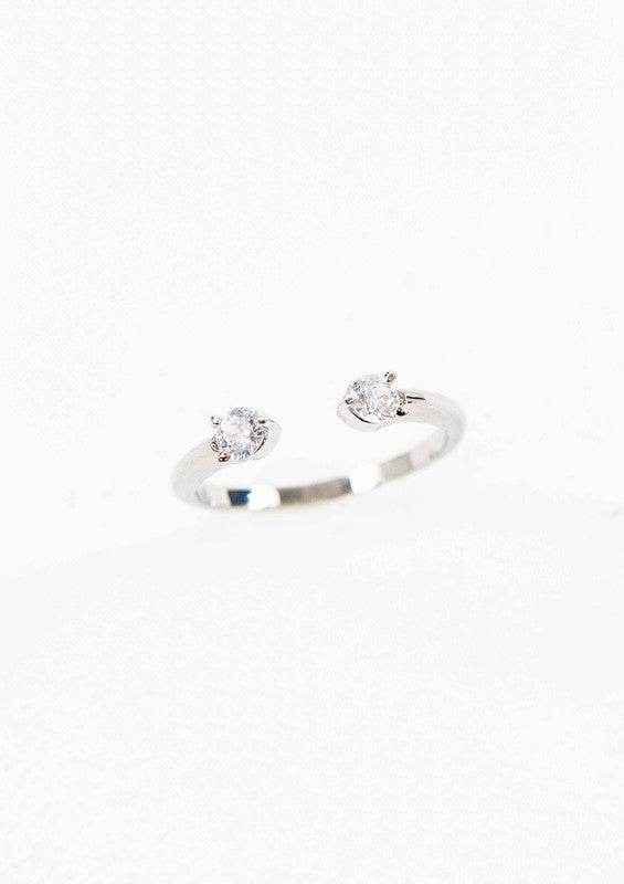 Twin Stone Adjustable Ring
