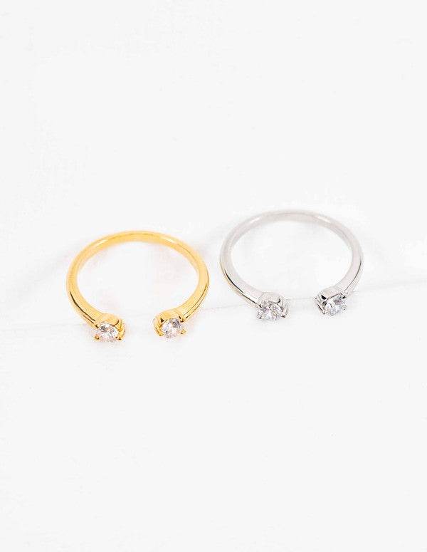Twin Stone Adjustable Ring
