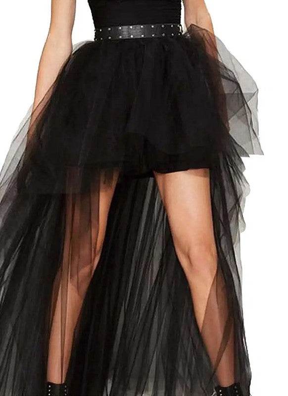Mesh High Low Tutu Skirt