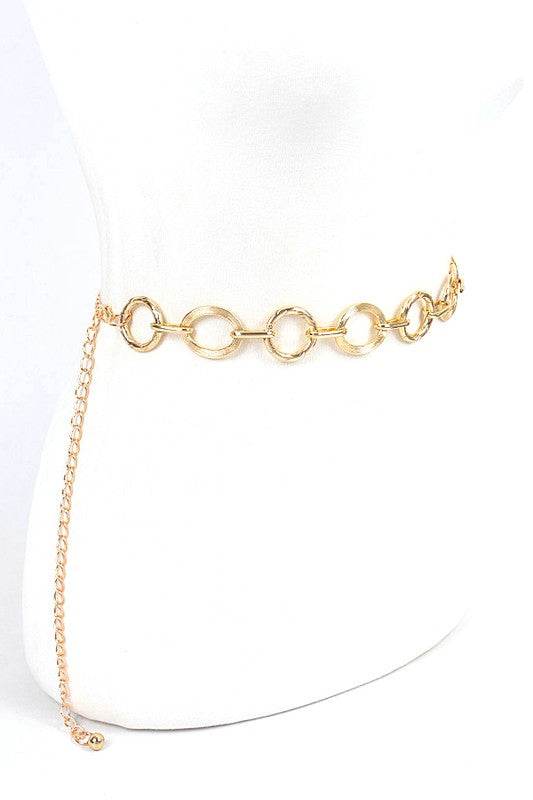 Mix Ring Station Fashion Chain Belt