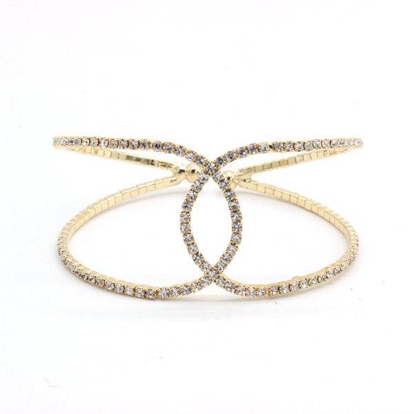 RHINESTONE BUTTERFLY CUFF