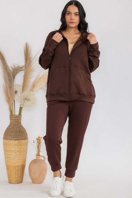 Women's Ultra Soft Funnel Neck OverSize Zip Jacket