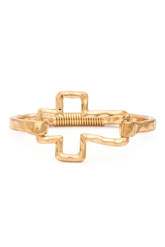 Hammer Cross Spring Bangle